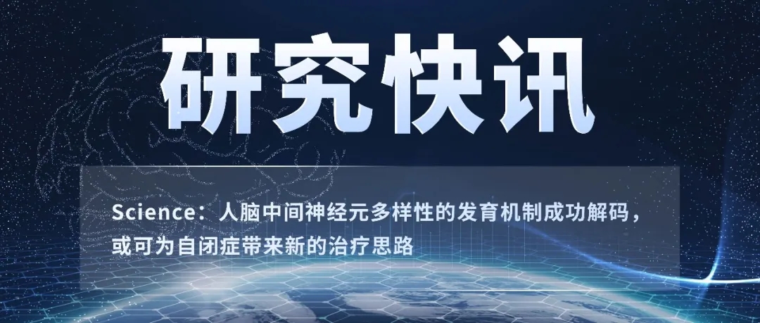 Science：人腦中間神經(jīng)元多樣性的發(fā)育機(jī)制成功解碼，或可為自閉癥帶來新的治療思路